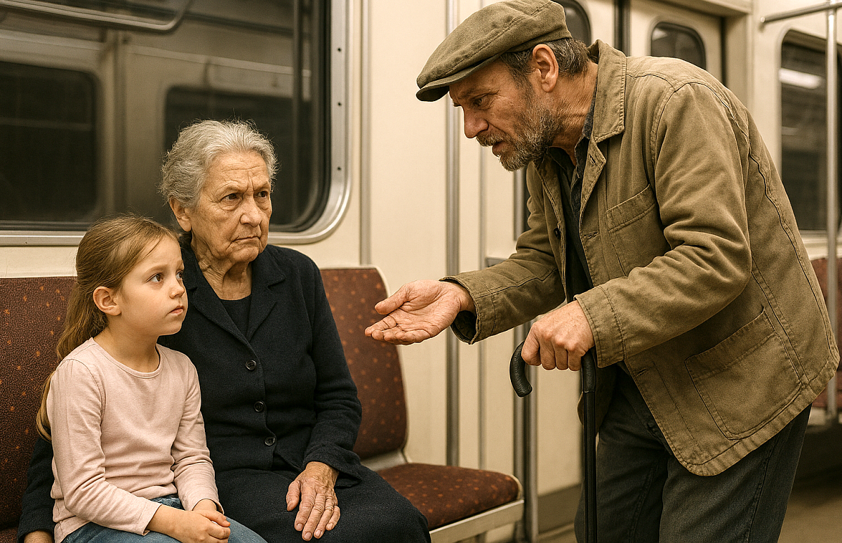 Jak stará dáma zpacifikovala žebráka