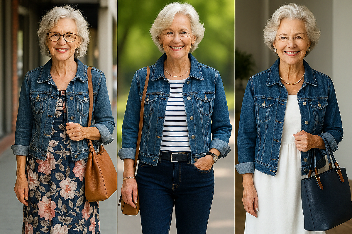 Džínová bunda je ideální kousek pro chladná rána. Sluší mladým i babičkám